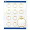 Avery® Printable Round Labels, 2" Diameter, Glossy White, Sure Feed® Technology, Pre-printed Gold Graduation Cap Design Great for Grad Parties, Laser & Inkjet Compatible, 120 Total
